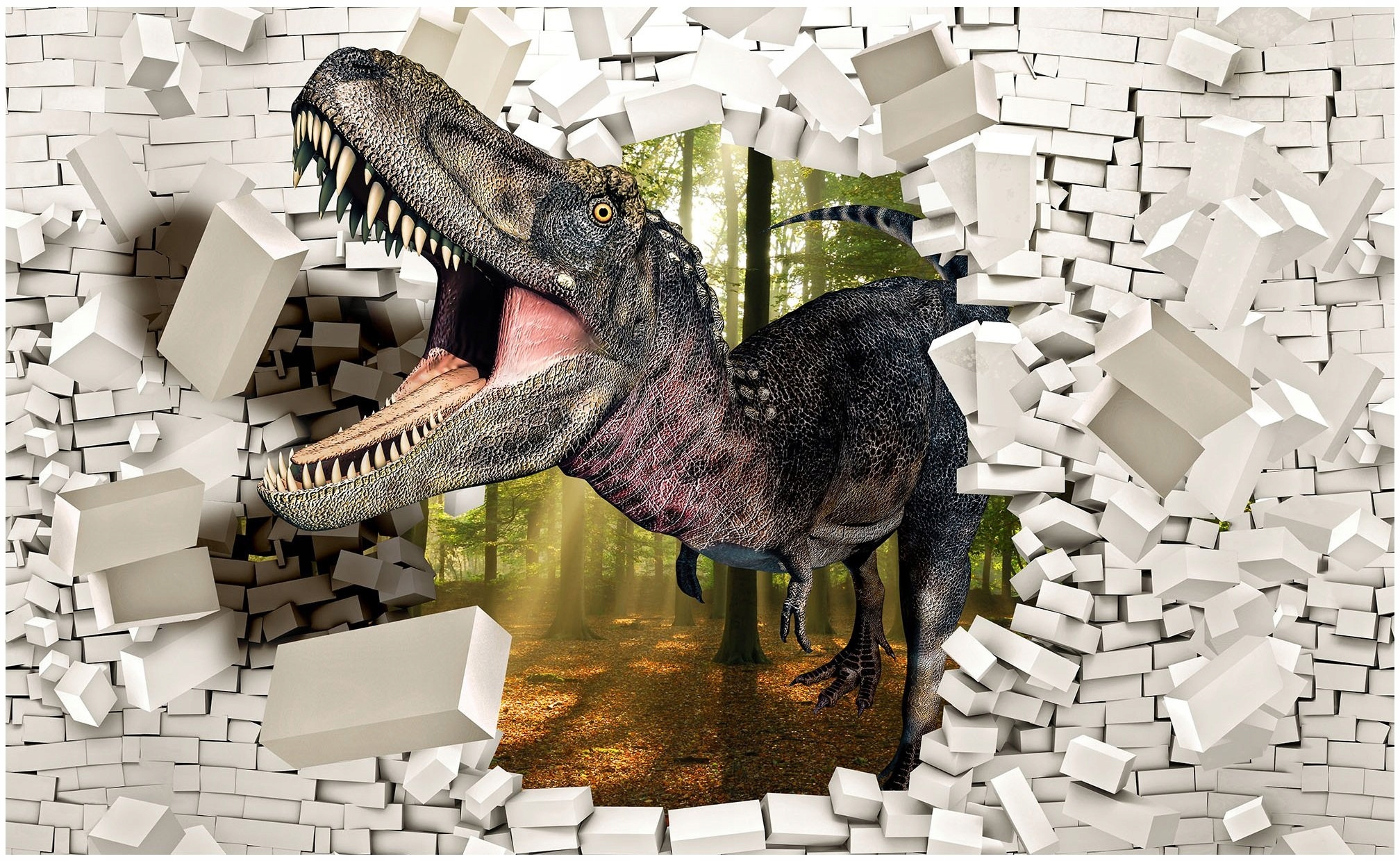 Dinosaurus Fototapeta 3D Fototapety Lepidlo 254 x 184