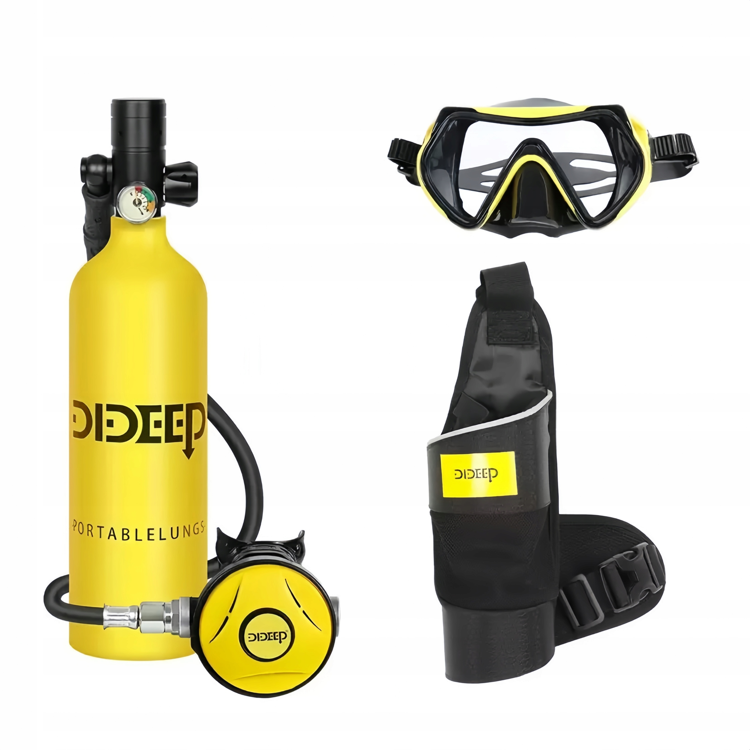 Przenośny podwodny aparat oddechowy butla tlenowa do nurkowania 1L