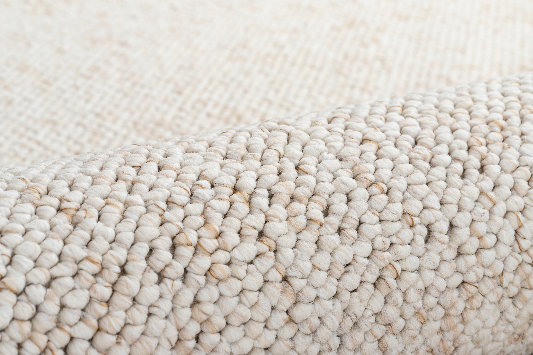 DYWAN PĘTELKOWY CASABLANCA krem MELANŻ DO SALONU SYPIALNI 100x150 cm Wzór bez wzoru