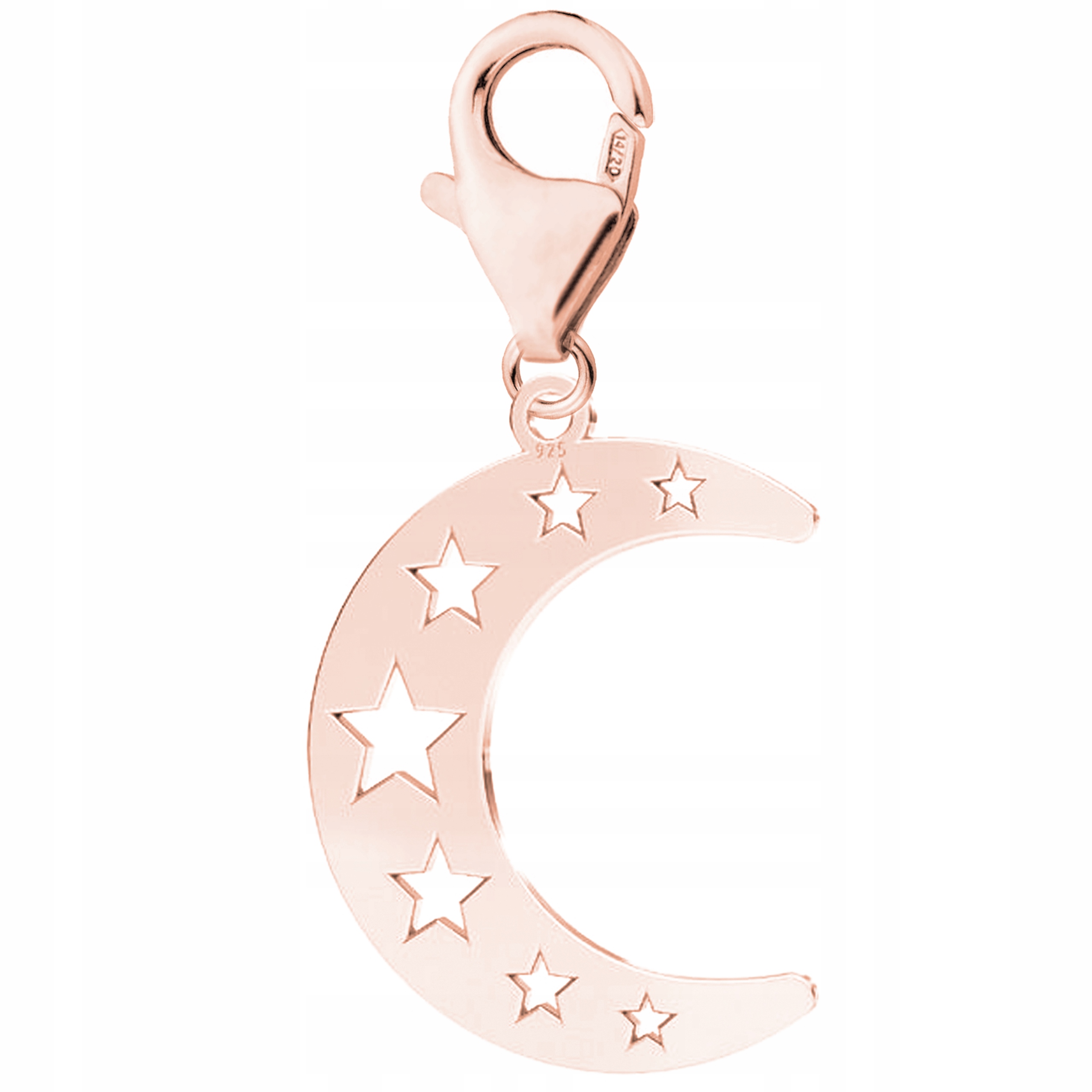 Pozlacený přívěsek s Měsícem Hvězdy Měsíc Půlměsíc Měsíc Stříbro 925