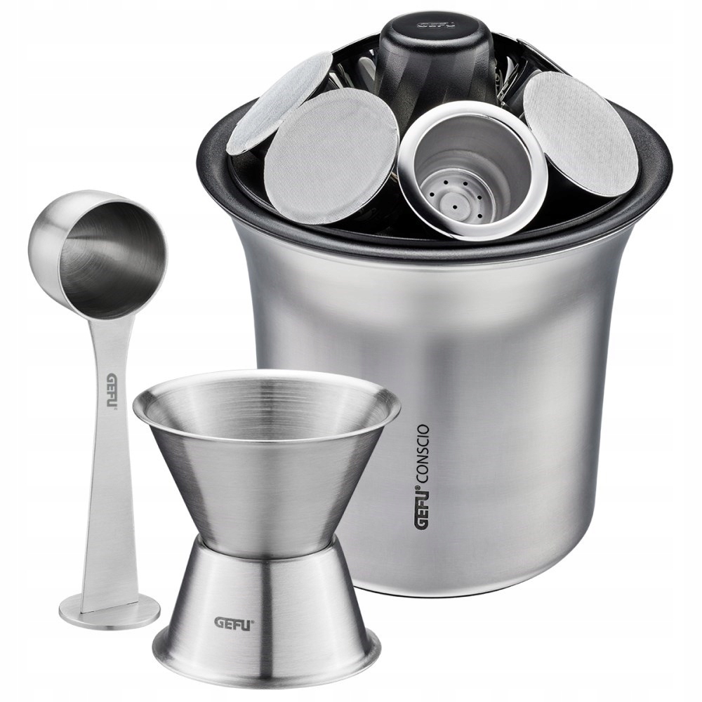 Levně conscio 85 El kávových kapslí s příslušenstvím z nerezové oceli