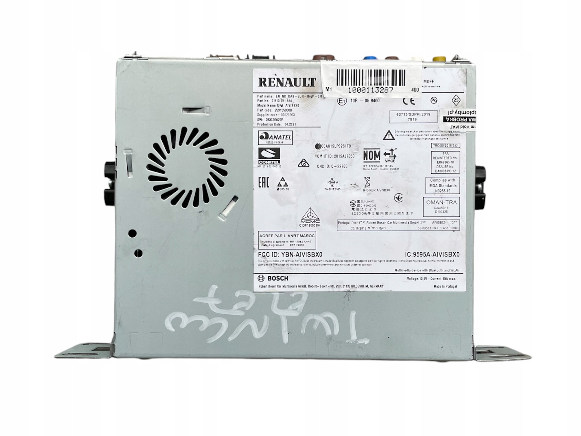 радио считыватель навигации renault TWINGO III 259155880R