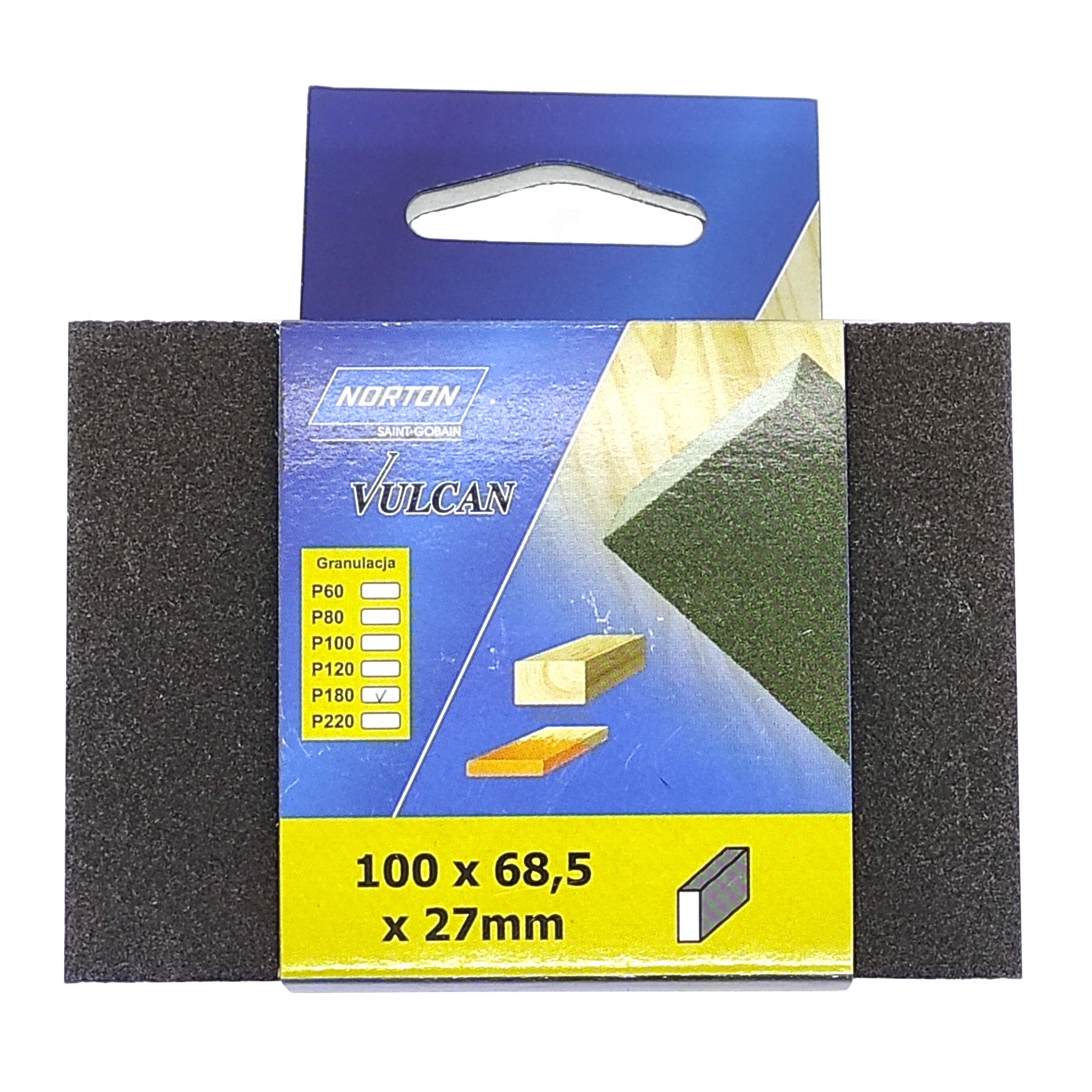 Gąbka ścierna 4-stronna NORTON P180 Kod producenta 69957387404