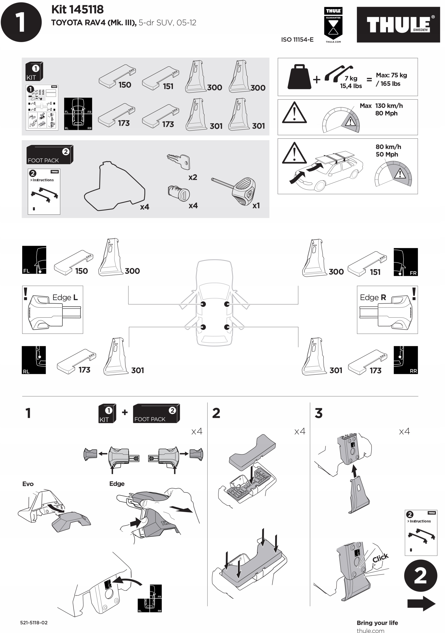 BAGAŻNIK THULE TOYOTA RAV4 SUV 2005-12 Kolor srebrny