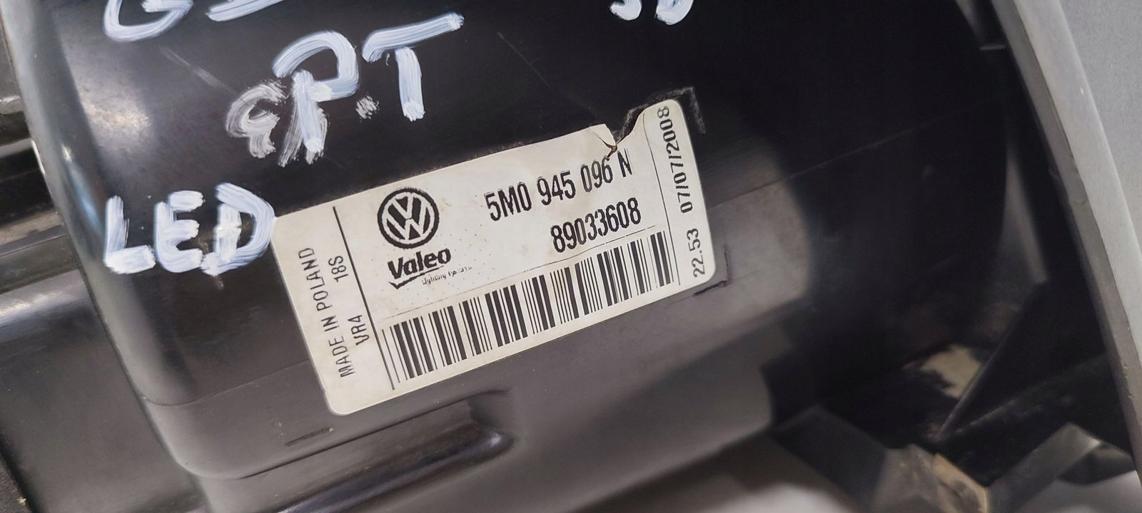 light rear part rear right w fender VW Golf plus