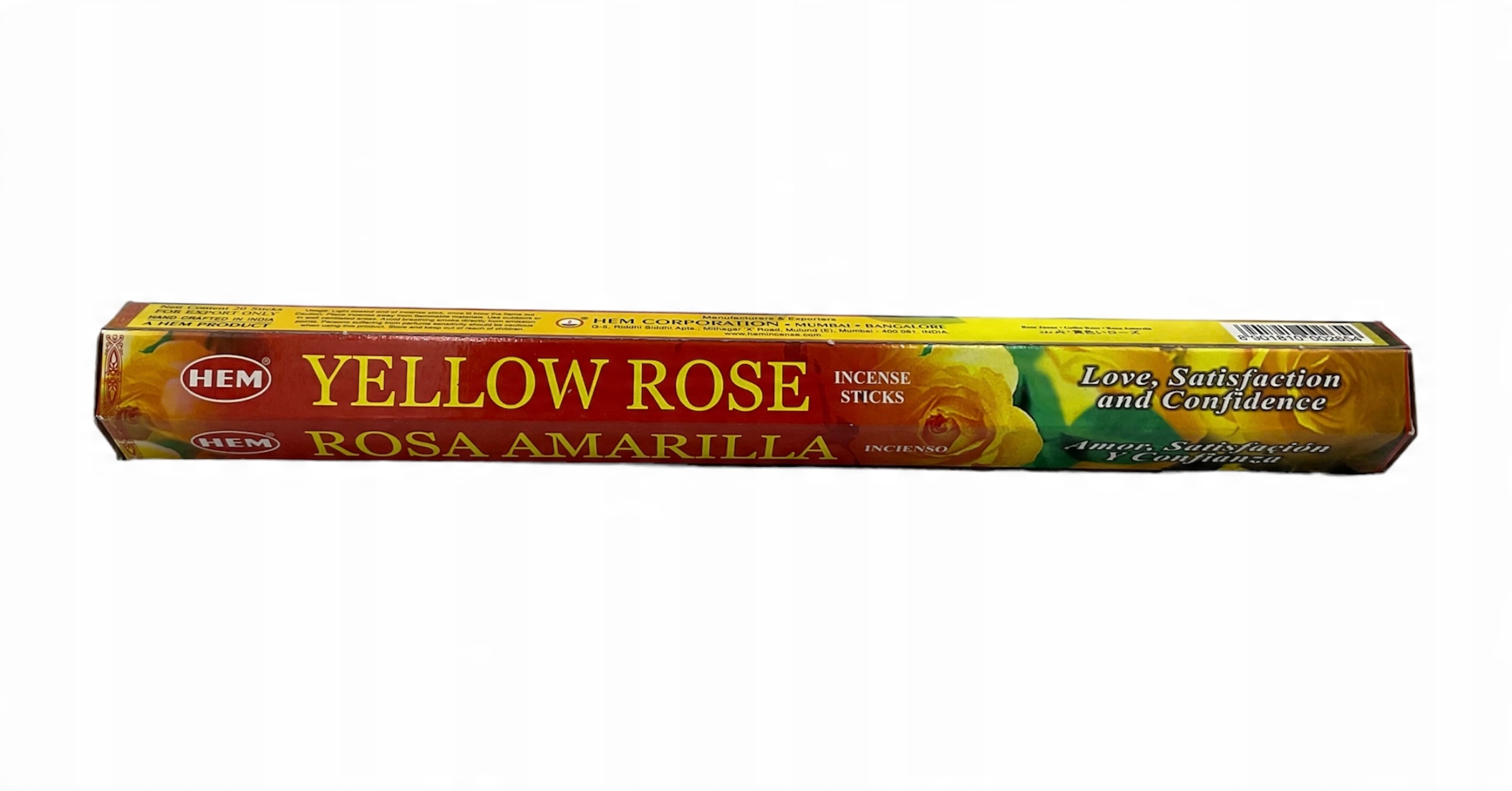 

Kadzidełka zapachowe Żółta Róża Rose 20szt Hem
