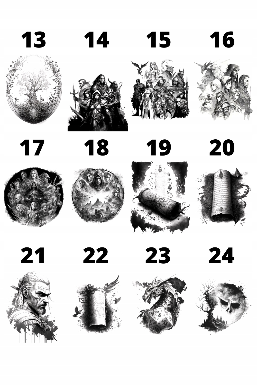 PERSONALIZOWANY EKRAN MISTRZA GRY 4 PANELE GRAWER Producent RGFK