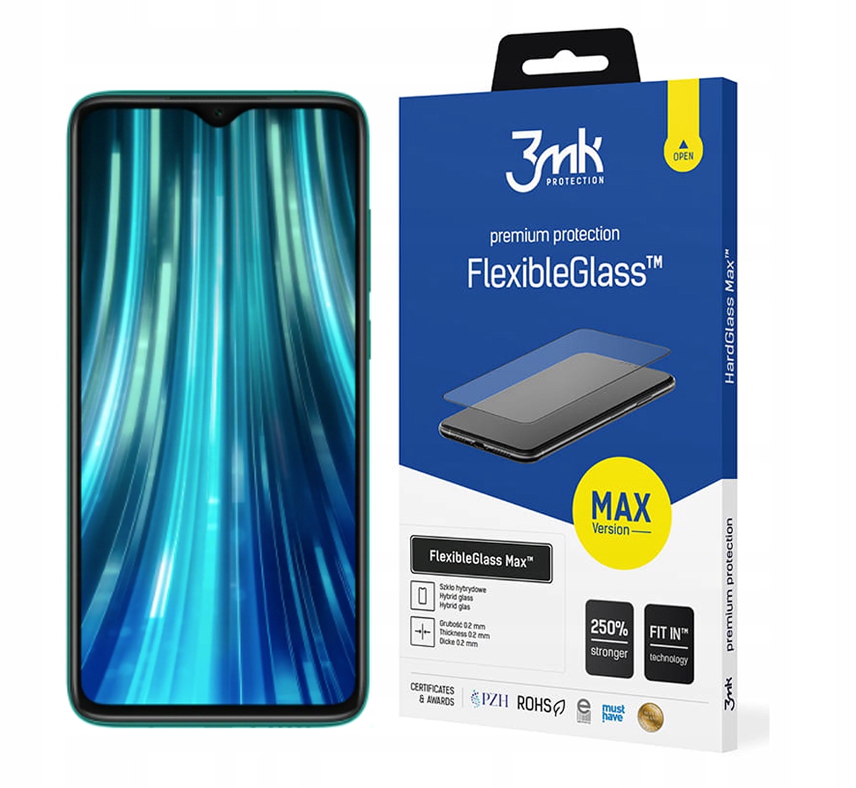 

3MK FlexibleGlass Max do Xiaomi Redmi Note 8 Pro