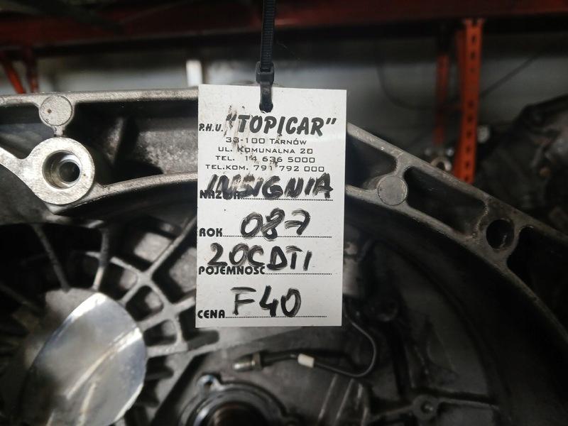 gearbox, OPEL INSIGNIA 08- 2.0CDTI F40