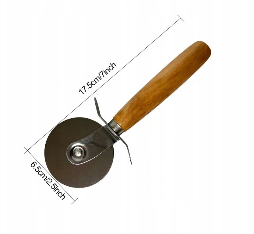 OKRĄGŁY NÓŻ DO PIZZY OSTRY RADEŁKO DO KROJENIA EAN (GTIN) 5903760448776