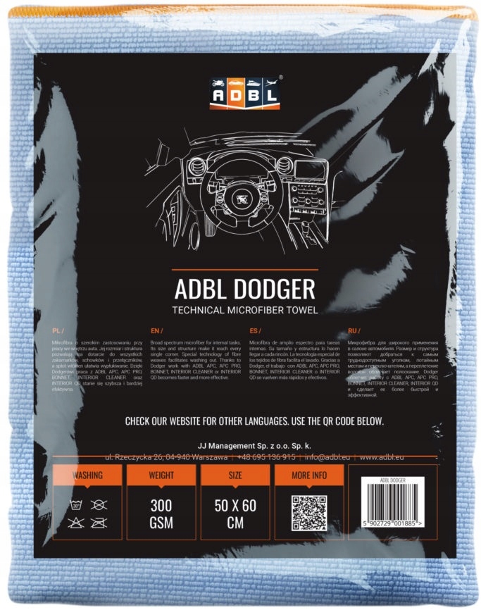 Adbl Dodger Uniwersalna mikrofibra 40x40cm