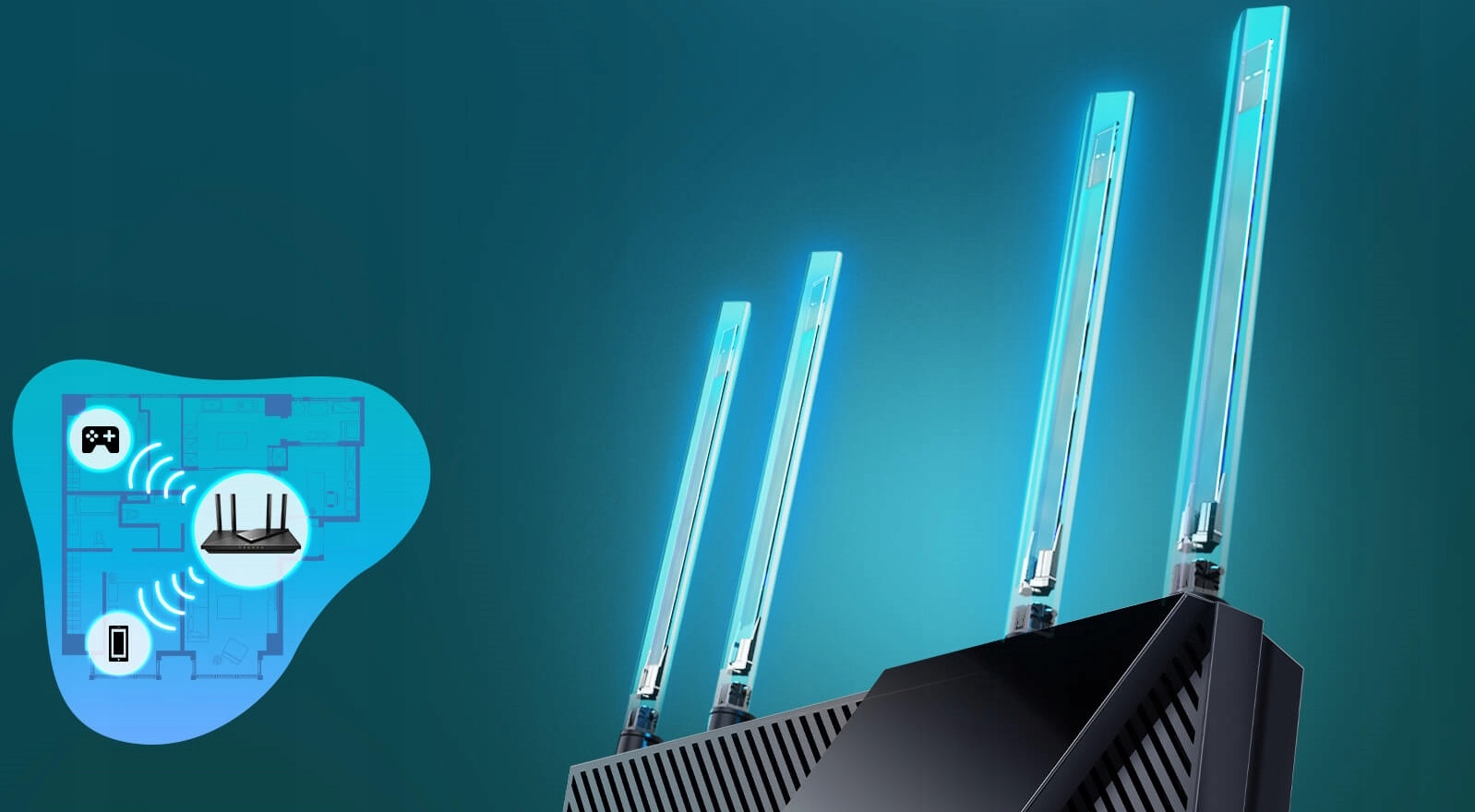 Router Bezprzewodowy TP Link Archer AX55 5GHz Najwyższy obsługiwany standard 802.11ax (Wi-Fi 6)