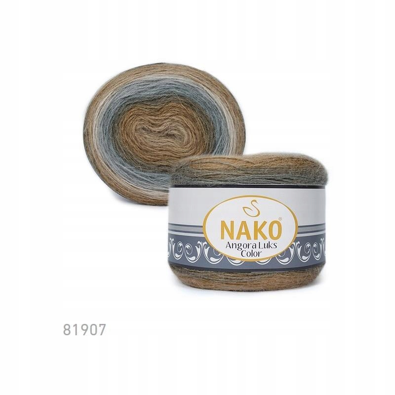 Włóczka Nako Angora Luks Color 81907