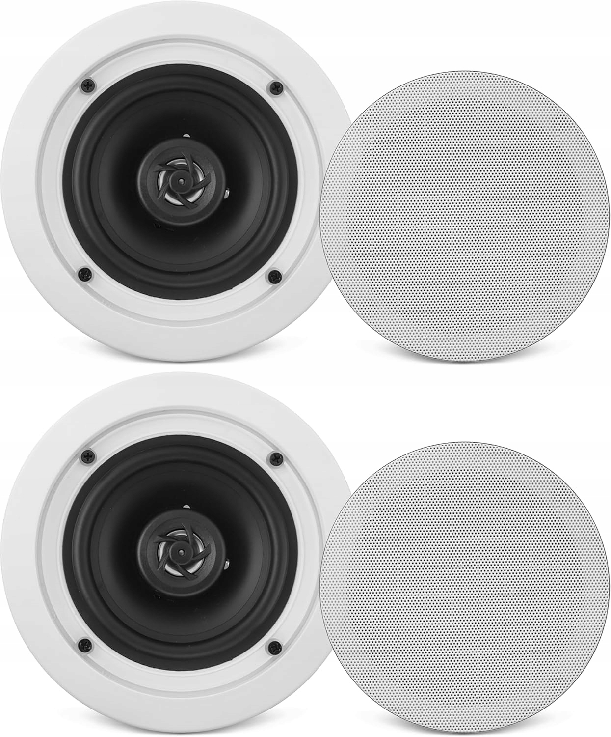 Stropní Reproduktory 250W Silné Koaxiální Bílé Pyle Dva Kusy Sada