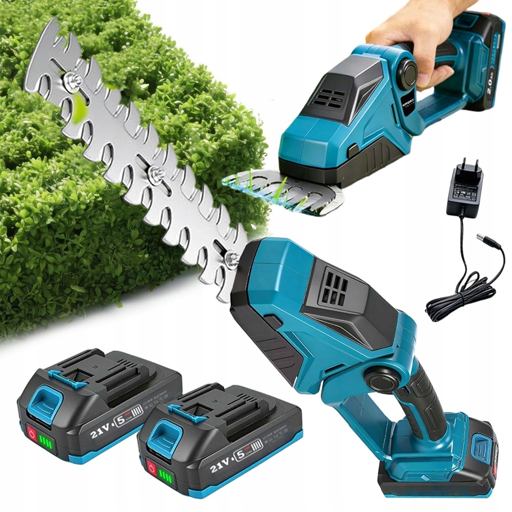 Elektrické Nůžky Na Živý Plot Pro Stříhání Keřů A Stříhání Větví 20 CM+2AKU