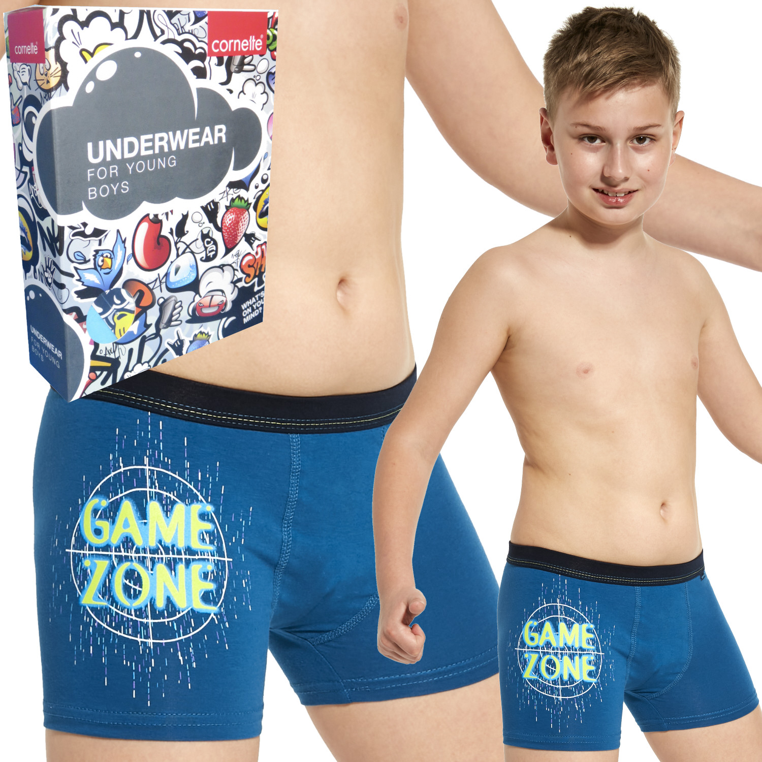 

Cornette szorty bokserki 700/124 Game Zone morski