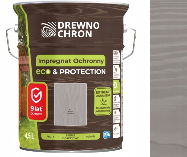 Drewnochron Impregnace Eco&protection Popel 4,5 L