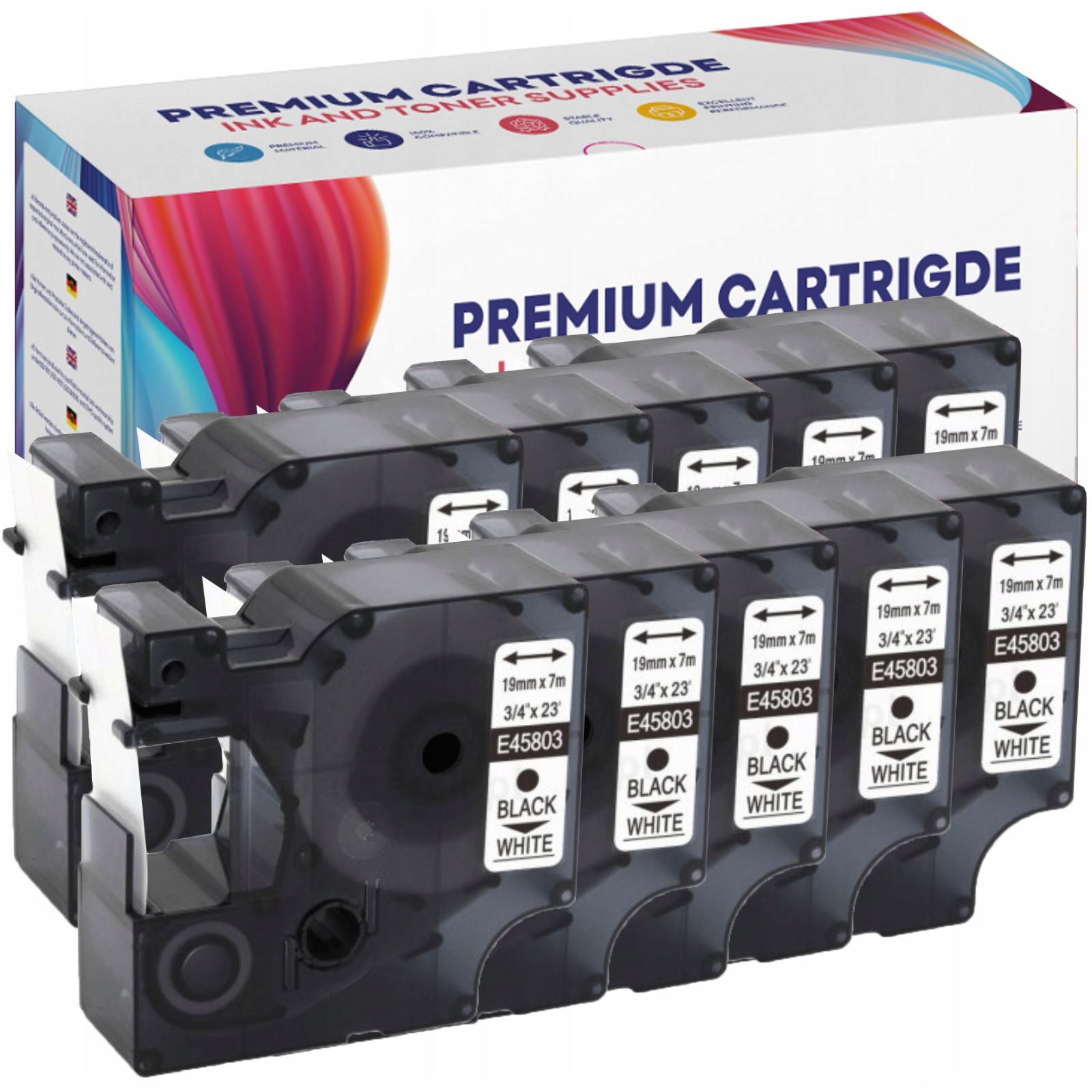 10 x páska pro Dymo 7 m 19 mm GP-DY45803 x10