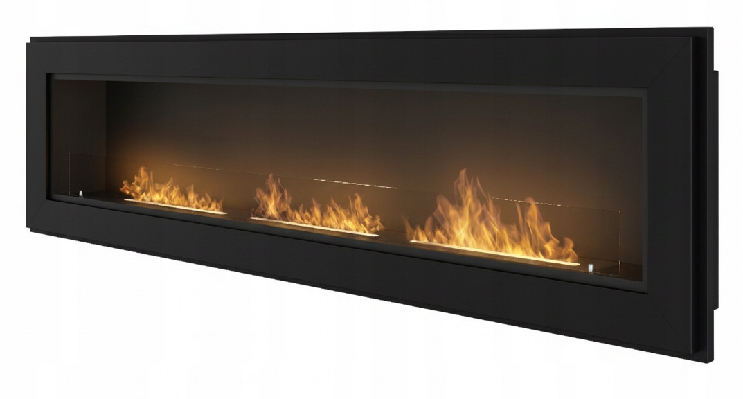 Biokrb S Sklem, černý, Matný, Rám 180 cm 1800