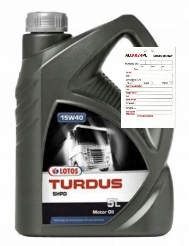 

Olej Lotos Turdus Shpd 15W40 5L Acea E2 E3