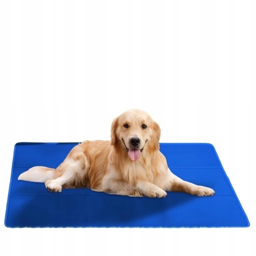 Levně Chladící podložka Gelová pro psy koček 70 x 120 cm Skládací Barva Modrá