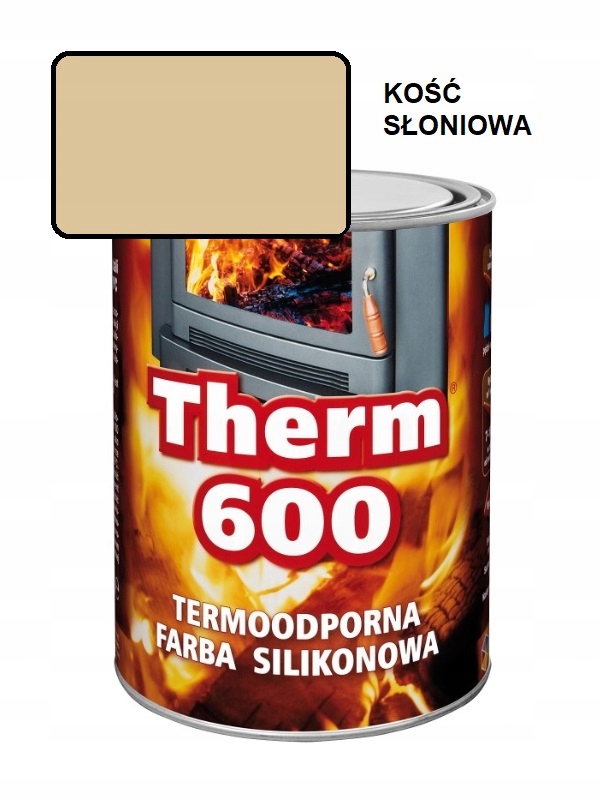 Farba żaroodporna Therm 600 700ml Kość Słoniowa
