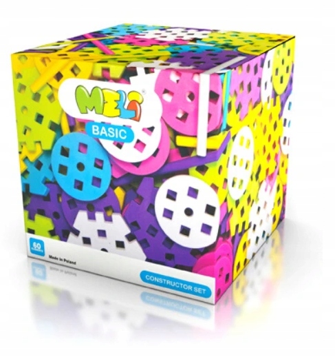 

Klocki Meli 50059 Basic Constructor Pink Set 60 El