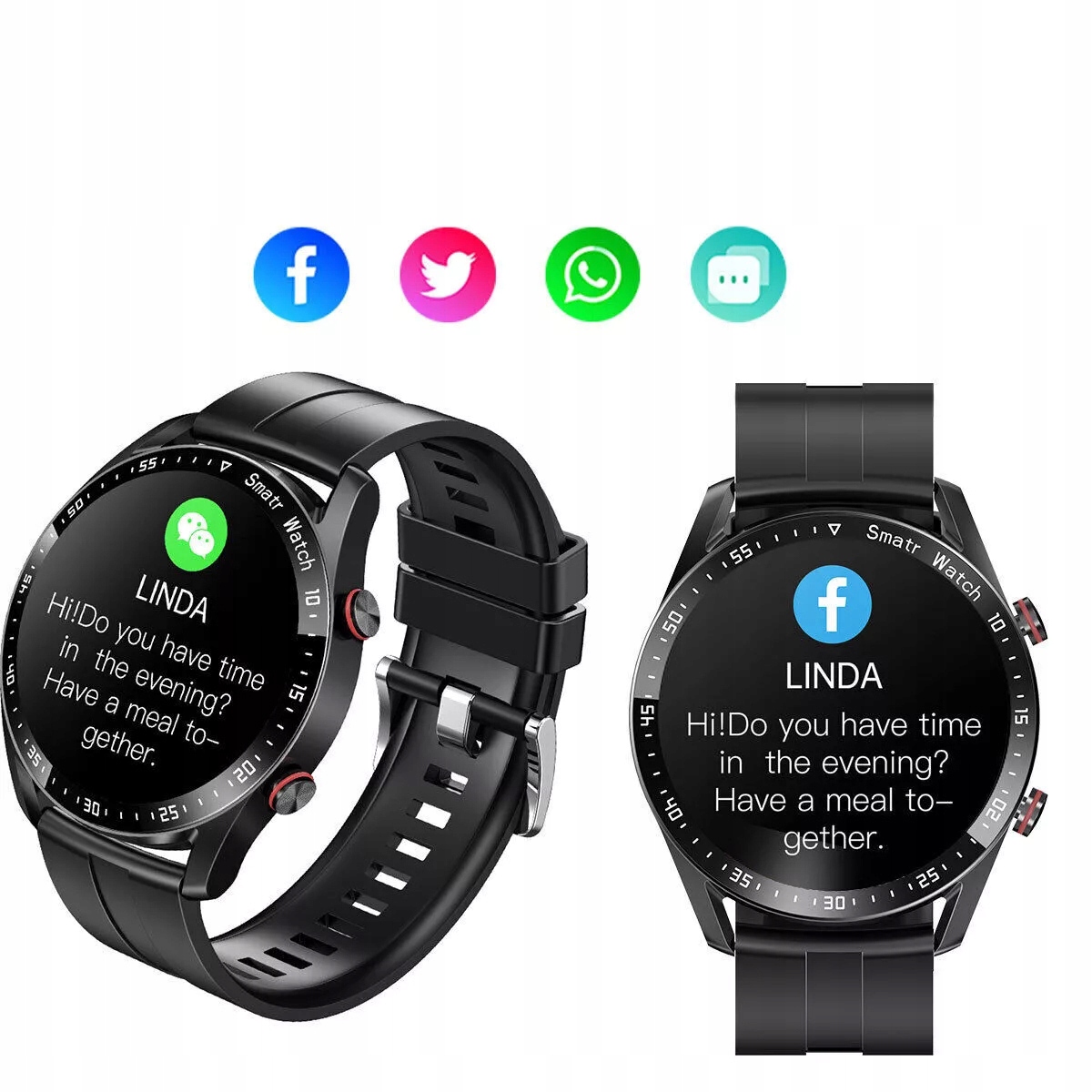 INTELIGENTNY ZEGAREK SPORTOWY MĘSKI SMARTWATCH Z FUNKCJĄ TELEFONU BLUETOOTH Funkcje zegar