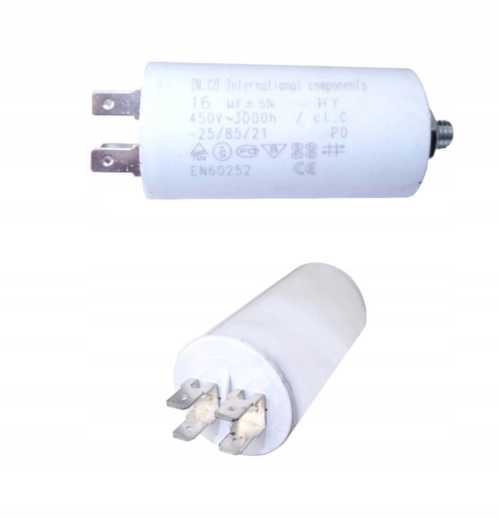 

Kondensator Kosiarki Elektrycznej 16 uF 16/450V