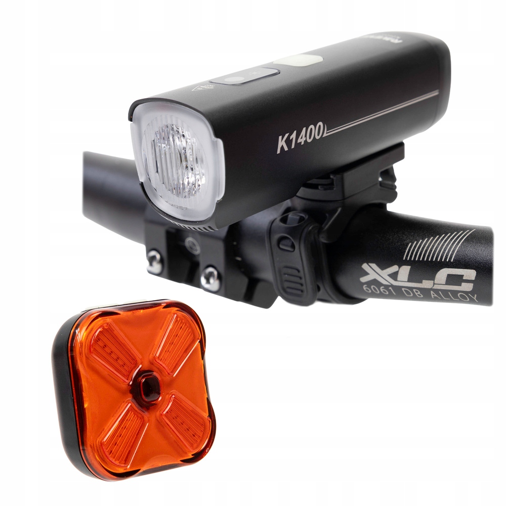 Sada světel Ravemen LS34 (K1400+CL06), 1400+30lm, Usb-c, brzdové světlo