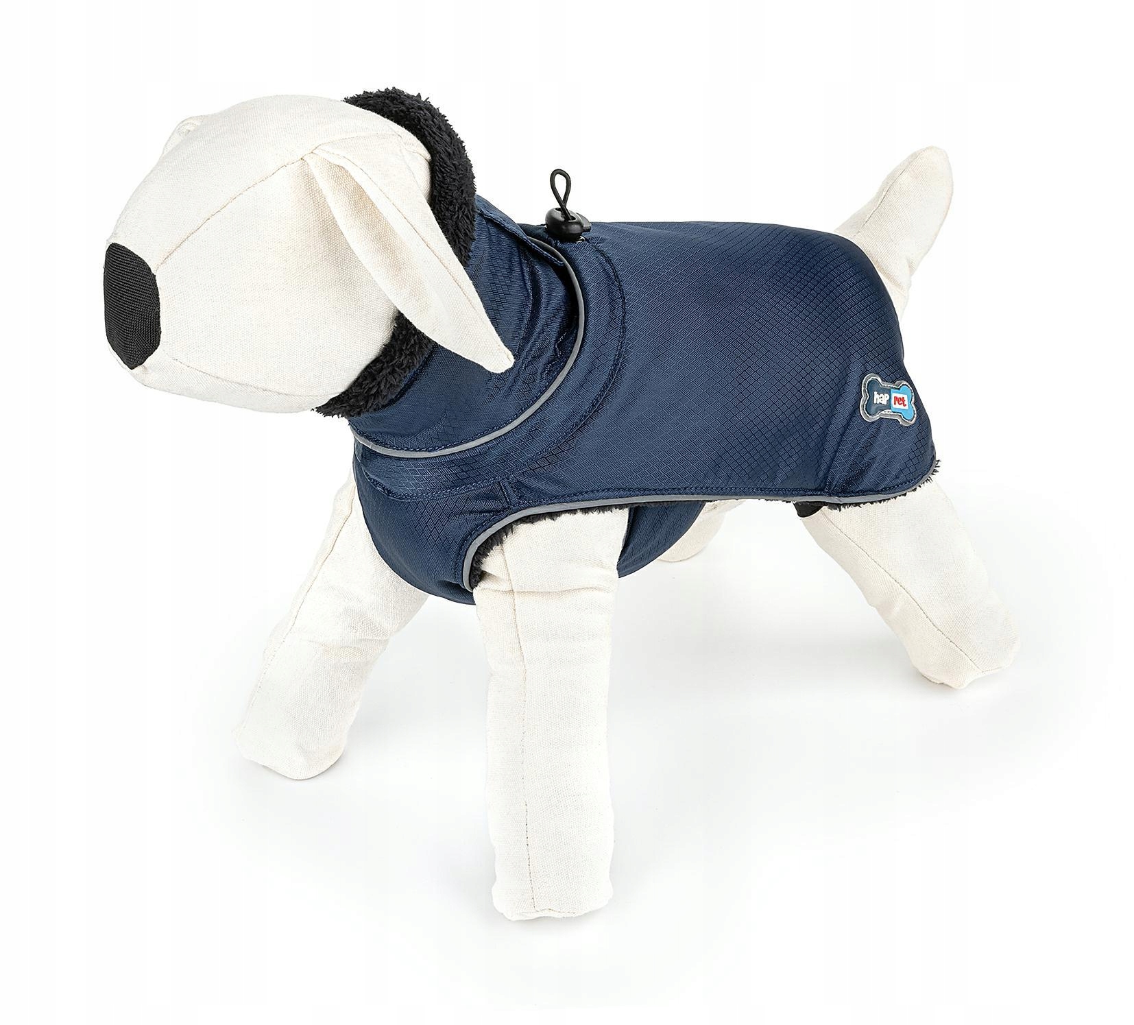 Levně Teplá bunda pro psa na zimu, Měkký Límec, modrá, velikost 40 cm