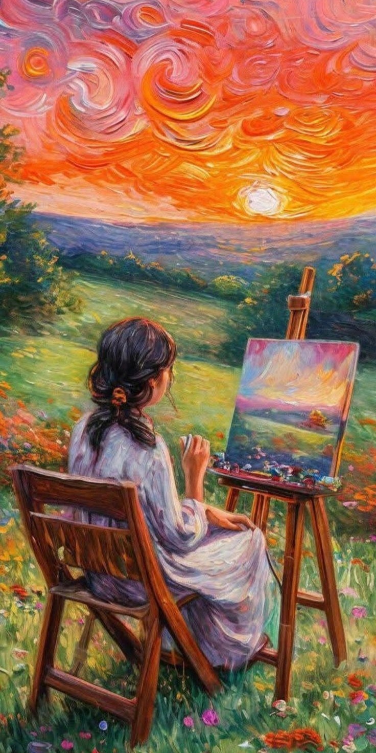 Diamantová výšivka Žena Květiny Příroda Krajina Obraz 50 Barev 40x80 cm