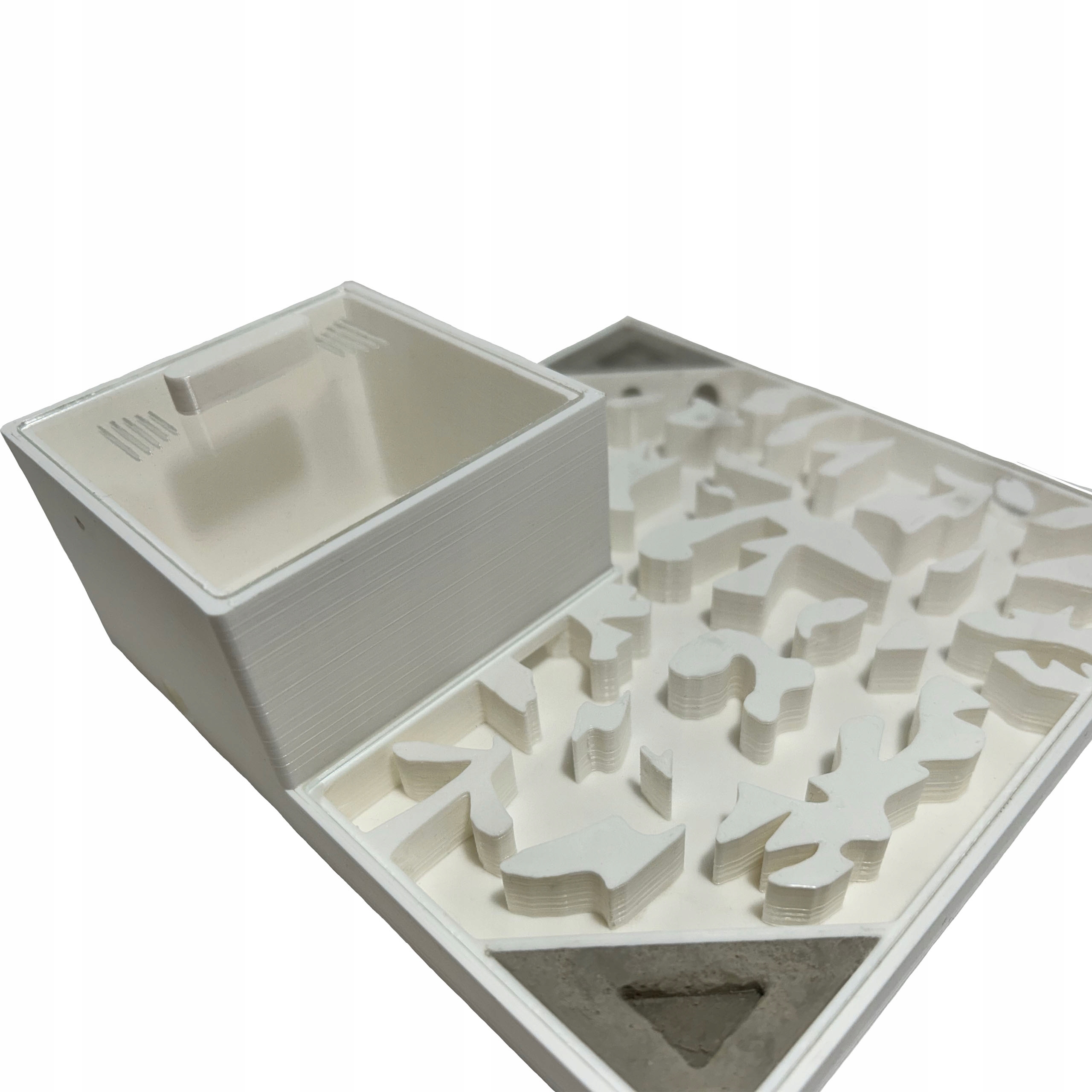 Levně Hnízdo pro mravence s 3D formikárium arénou 16x16 cm Bílé