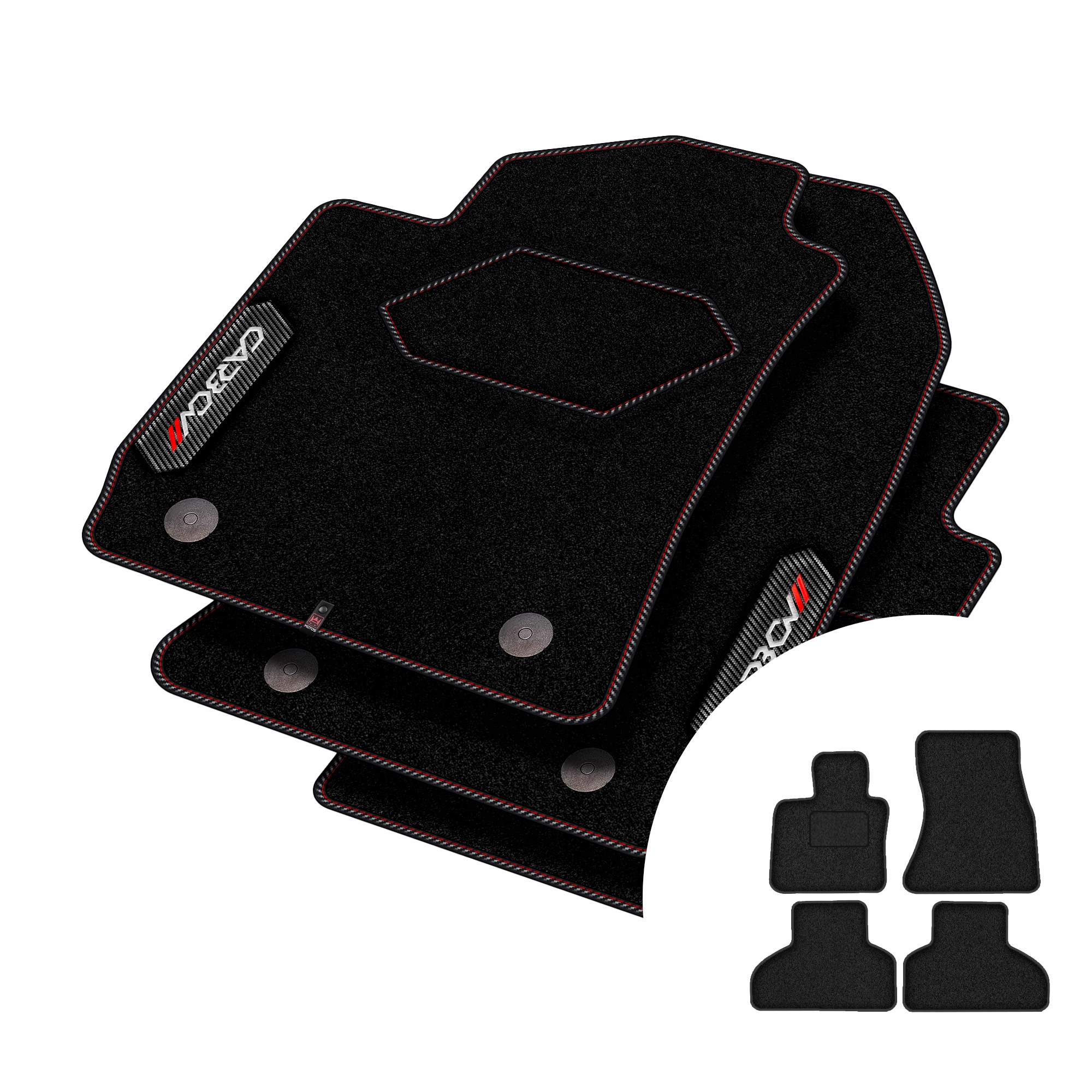 Velurové koberce Carbon pro Bmw X5 F15 2013-2018