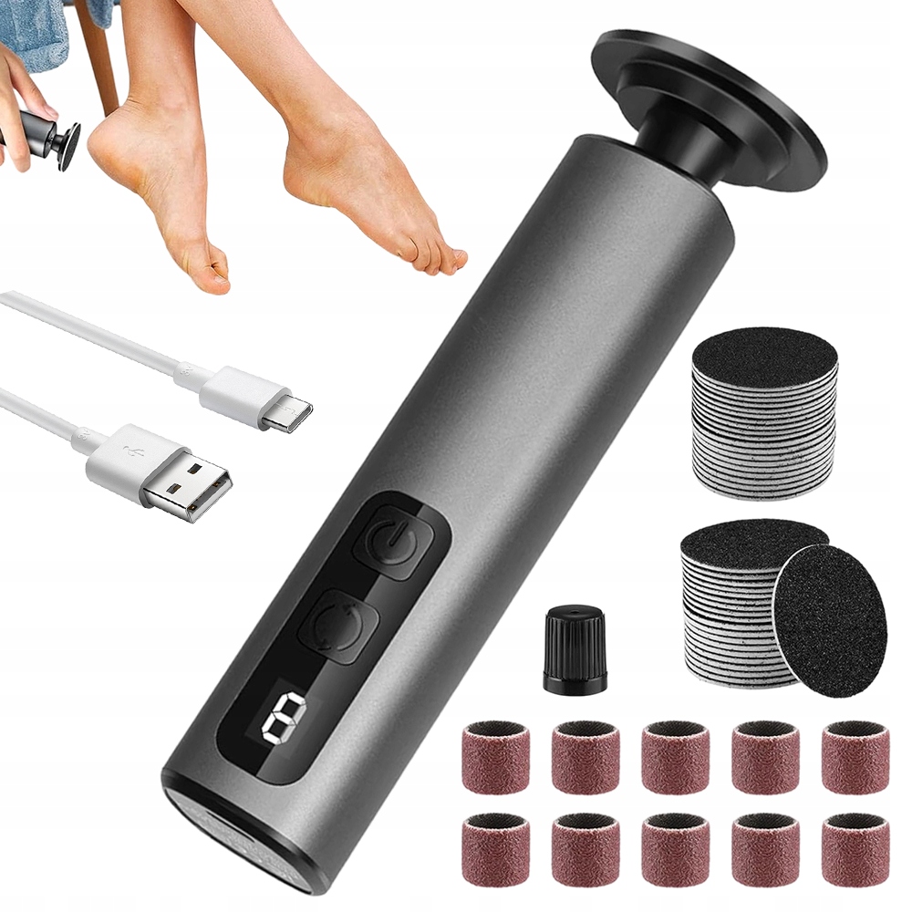 9 Úrovní Rychlosti Elektrická Bruska Na Nohy 360° Pro Salon