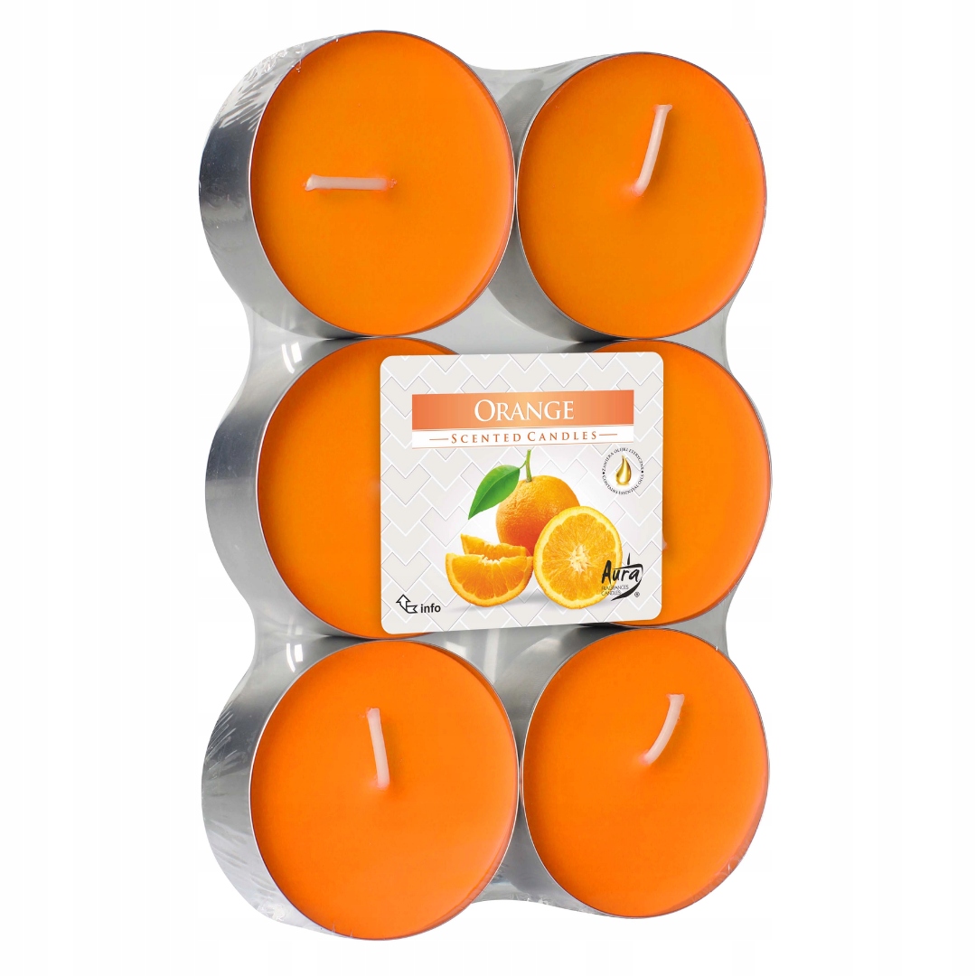 

Bispol Maxi Podgrzewacze świeczki tealight Pomarań