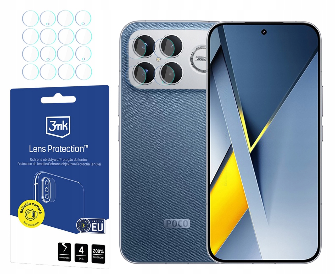 Sklo na objektív 3MK Lens pre Poco F8 Ultra 4ks