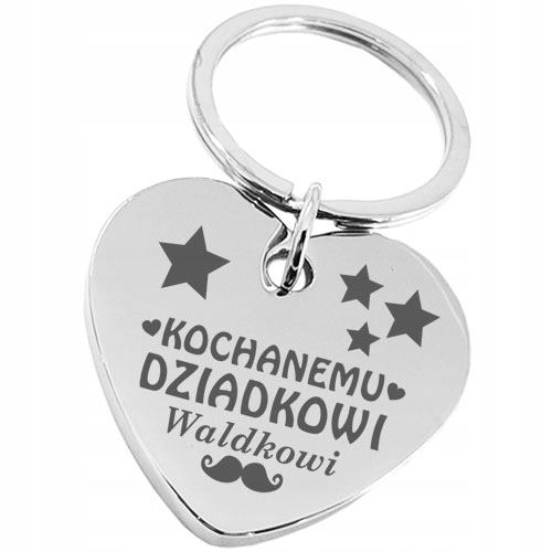 Brelok SERCE Prezent na dzień dla Dziadka grawer