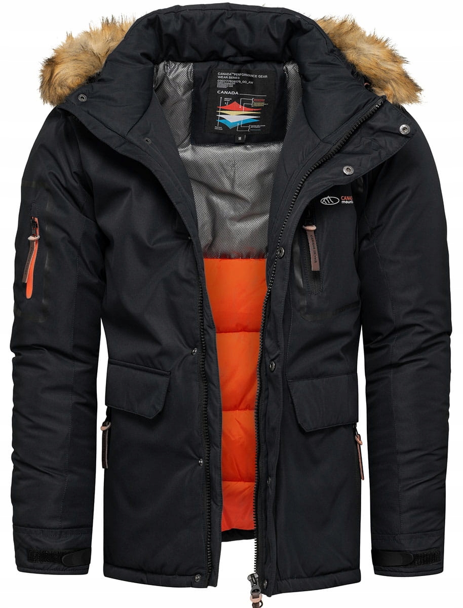 

XL - Męska Kurtka Parka Zimowa Z Membraną