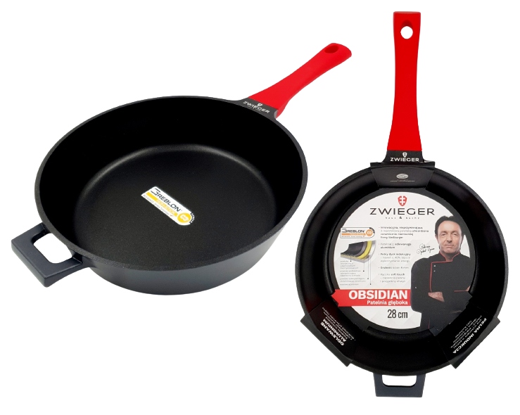 

Patelnia Głęboka Zwieger Obsidian 28 CM Indukcja