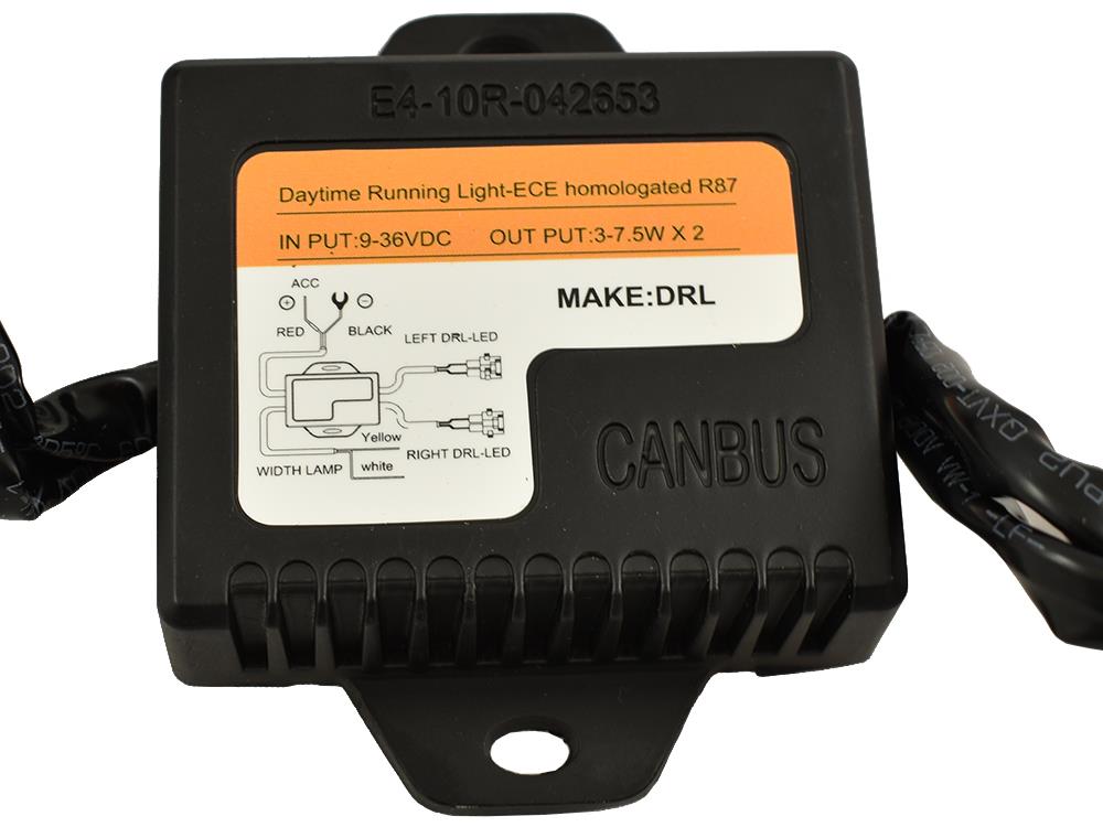 LAMPY JAZDY DZIENNEJ OKRĄGŁE DRL AUTOMAT 70/90MM LED 12V 24V Z HOMOLOGACJĄ Kształt okrągły