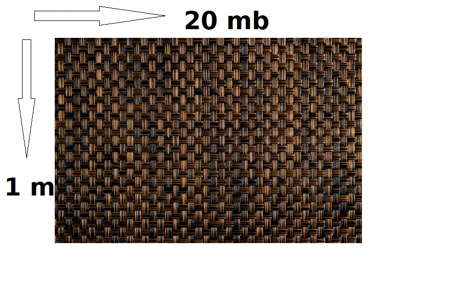 Technorattanová rohož RC30 s očkom 1 m x 20 m (30)