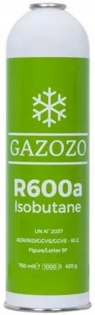 

Izobutan R600a Gaz Czynnik Chłodniczy 420g 750ml