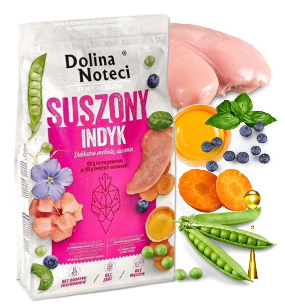 Levně Dolina Noteci Premium Sušené krmivo pro psy Krůta 9 kg