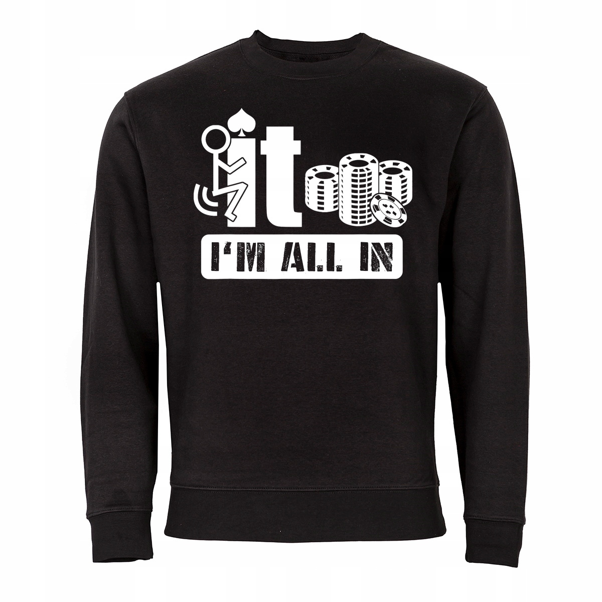 Pánská Mikina Poker Texas Holdem I Am All In