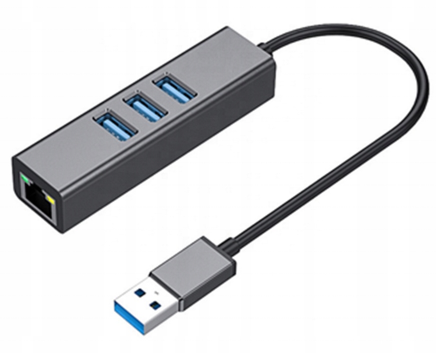 

Karta Sieciowa Hub Usb 3.0 Lan RJ45 Gigabit 1 Gb/s