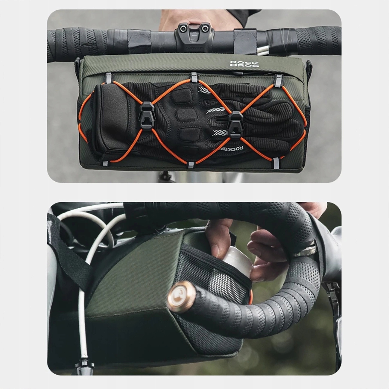 ROCKBROS TORBA ROWEROWA SAKWA NA KIEROWNICĘ 2,2L POJEMNA SASZETKA NA ROWER Model Rockbros 30110054001