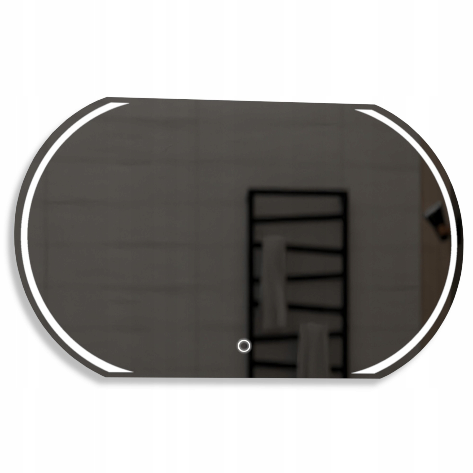 Zaoblené Led zrkadlo s dotykom Káhira 120 x 50 cm