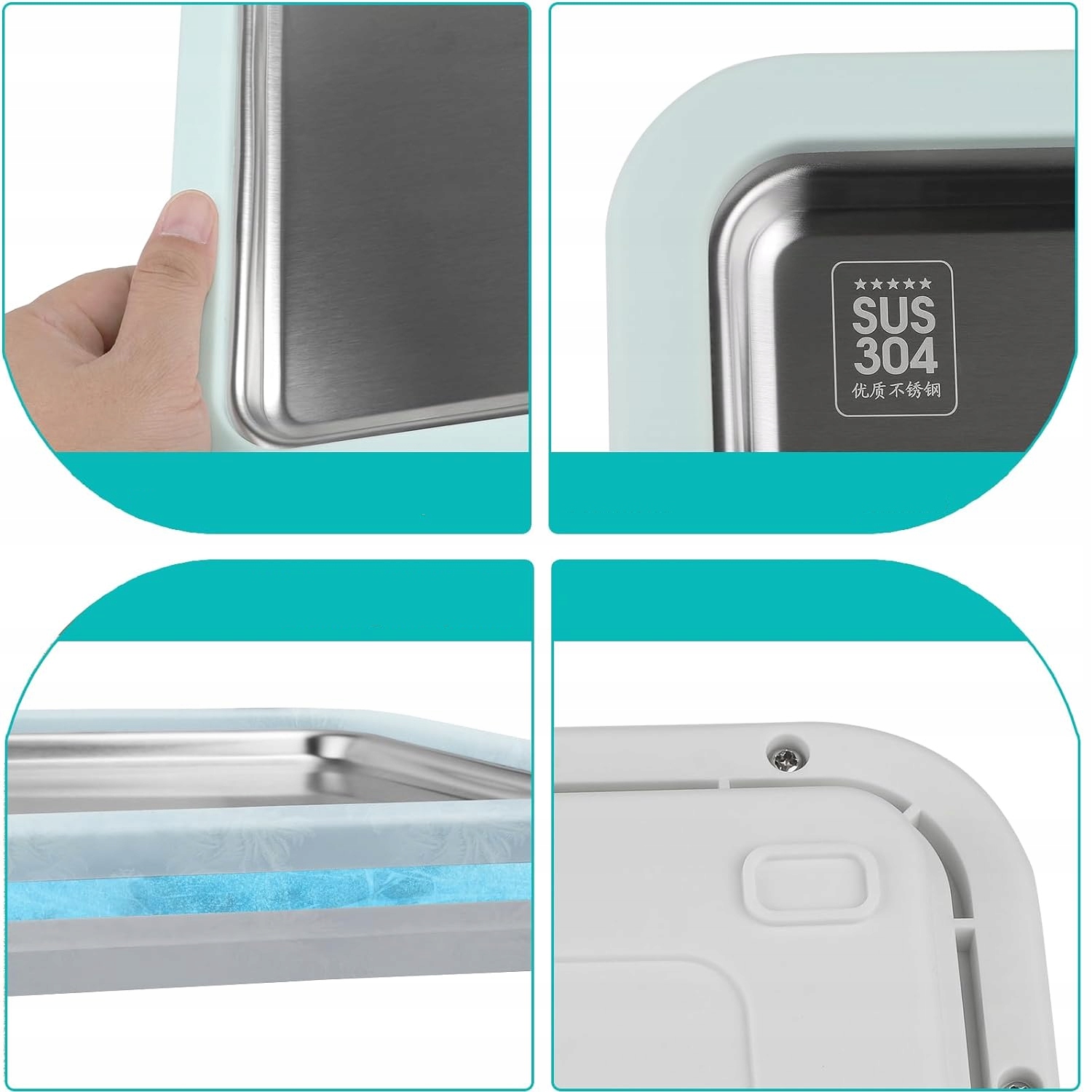 MASZYNA DO LODÓW TAJSKICH URZĄDZENIE NA LODY TACA PŁYTA + DWIE SKROBACZKI Stan opakowania oryginalne