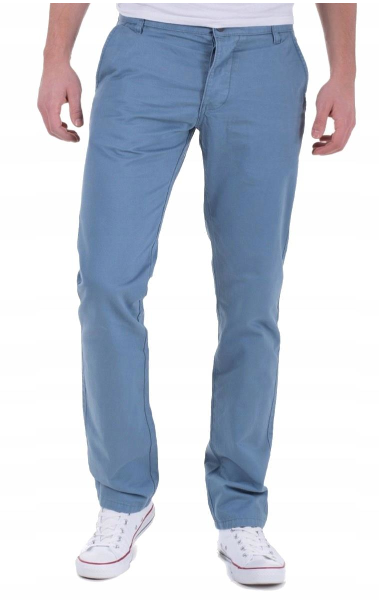 

Jack Jones Regularne chinosy Błękitne _ 31/30